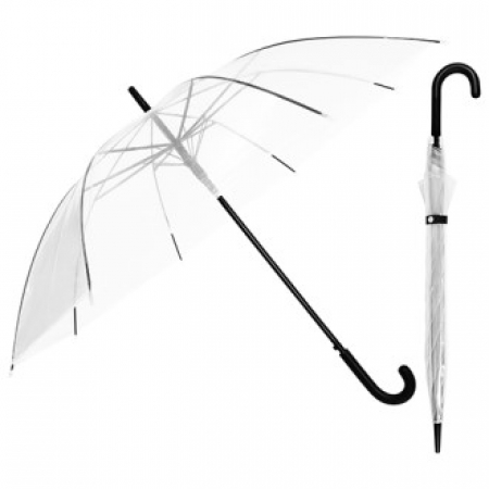 53-8K 투명자동비닐우산(블랙) 투명비닐우산 투명자동우산 / 인쇄제작가능 #2
