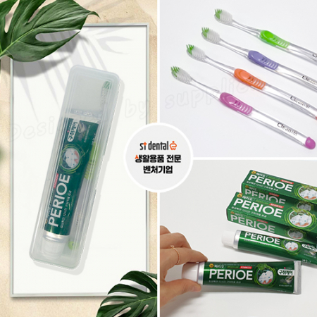 M케이스 파스텔클린미세모 페리오100g 칫솔치약세트 #6