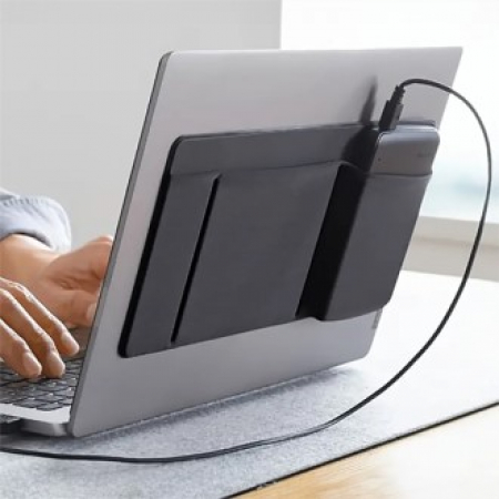 TH201 프리미엄 인조 가죽 3포켓 마우스 보관 백 #2