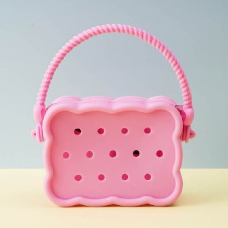 더블 스트랩 말랑한 촉감 실리콘 토트백 크로스끈 #2