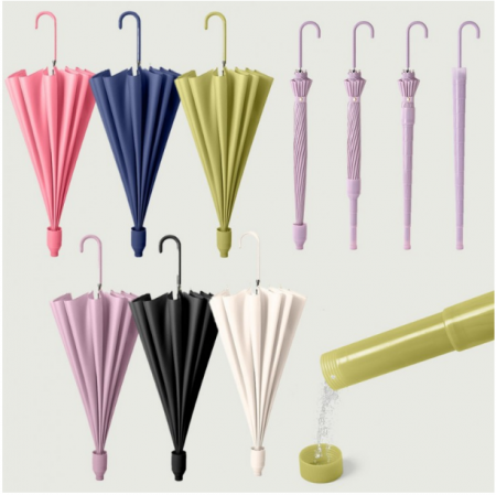 16K 물받이 튼튼 우산 장우산 빅사이즈 고급 자바라우산 캡커버 빗물커버 빗물받이 선물 행사 #3