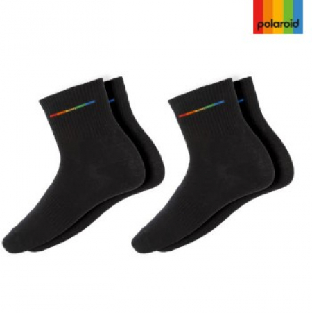 폴라로이드 남성 중목 양말 2p #6
