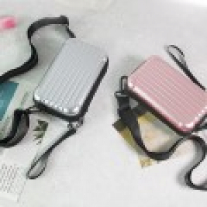 여행용미니 하드 캐리어 스트랩2종 파우치