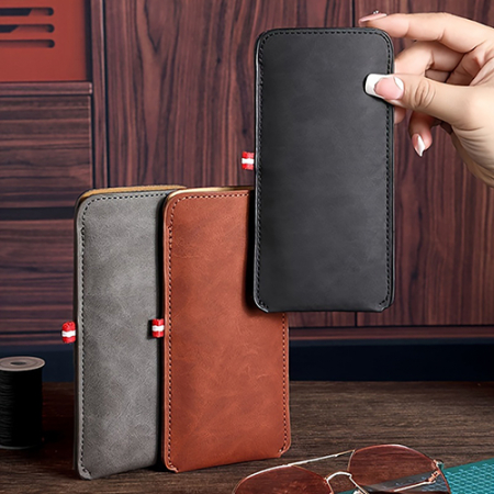 429 소프트 심플 가죽 안경 케이스 #3