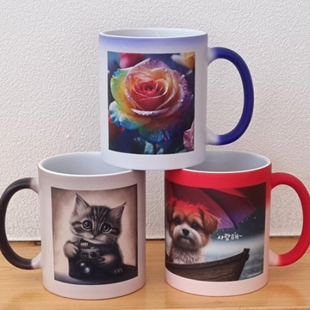 미가슈 무광변색 포토머그 340ml #3