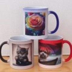 미가슈 무광변색 포토머그 340ml