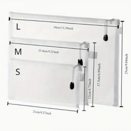 381 메쉬 지퍼 포켓 세트 5pcs #2