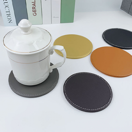 로페리아 가죽 라운드 코스터(0215571) #3
