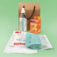 참그린 식물설거지 주방세제 290ml+리필 300ml +  다용도 앞치마 2매 + 정품 대일밴드 80매