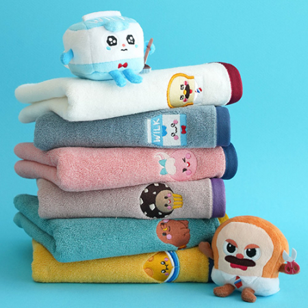 브레드이발소 자수 캐릭터세면수건 160g #3