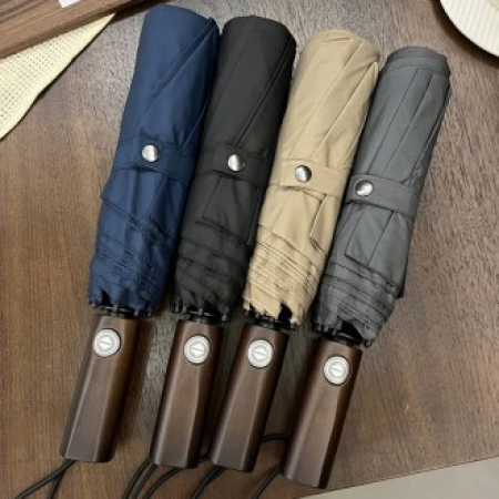 파라체이스 3271 우드핸들 뒤집힘 방지 방풍 자동 3단 우산 #2