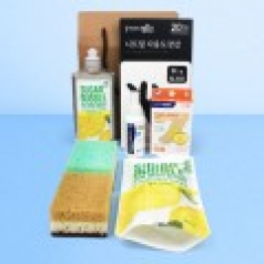 슈가버블 주방세제 280ml + 리필 280ml + 니트릴장갑 + 떡수세미2개 + 대일밴드뉴 8매입 + 소독용에탄올