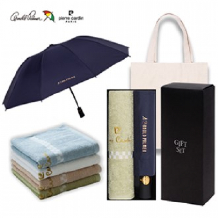 아놀드파마 3단전자동반대로우산 체스130타올세트 #2