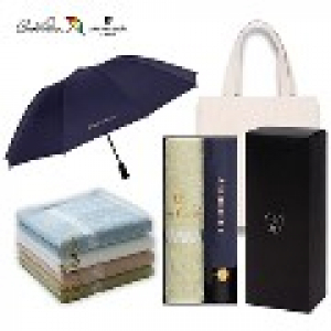 아놀드파마 3단전자동반대로우산 체스130타올세트