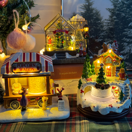 크리스마스 전자 오르골 무드등 스노우볼 8종 #3