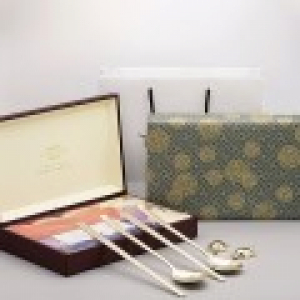 나랏말 티타늄 수저 고급선물세트