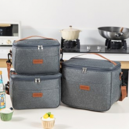 트래블요정 브라운 포인트 런치백  보온보냉가방 #2