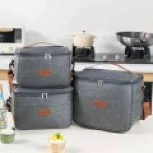 트래블요정 브라운 포인트 런치백  보온보냉가방