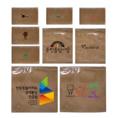 지퍼백, pvc + 부직포, 포장용지퍼백 4종