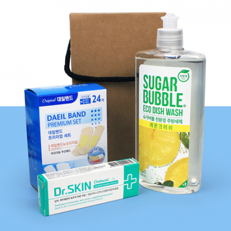 슈가버블 주방세제+대일밴드 프리미엄 24매 세트 오리지널 방수 아쿠아+닥터스킨 연고 #3