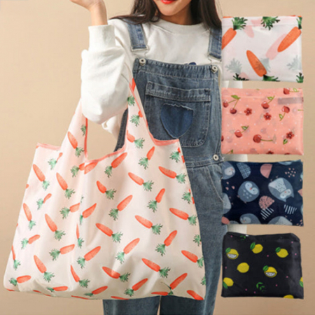 네이처 특대형 휴대용 접이식 장바구니 숄더백 #4