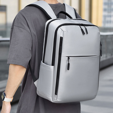 AB050스퀘어 비즈니스 노트북 백팩 노트북백팩 학생 배낭 입사 답례품 남자배낭 인쇄 주문제작 회사 가방 백팩 #4