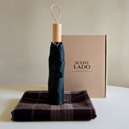 센트라도 국산 항공 담요+3단 양우산 세트 #2