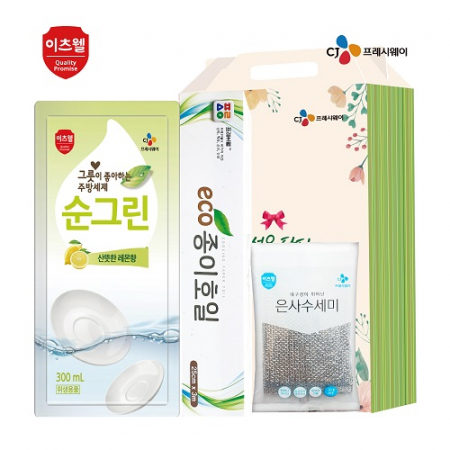 CJ순그린 리필 수세미 종이호일 3종세트 #3