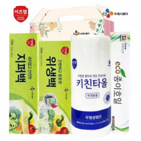 CJ위생백(대),지퍼백(대),키친타올,종이호일 4종세트 #2
