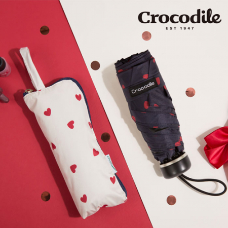 크로커다일 5단 하트 파우치 암막 우산 #3