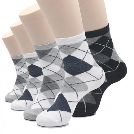 남녀 아가일패턴 중목양말 남자 여자 양말 A26 #3