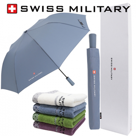 스위스밀리터리 친환경 2단자동 우산+160g면사타올 세트 #3
