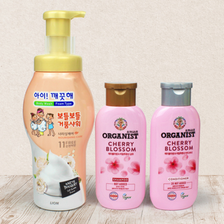 아이깨끗해 보들보들 거품샤워 바디워시 700g + LG오가니스트 샴푸 컨디셔너 #3