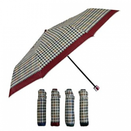 휴대용 체크 3단 우산  h-1 #2