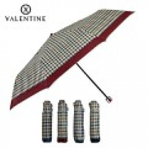 발렌타인 55x8 체크 실버 3단 우산