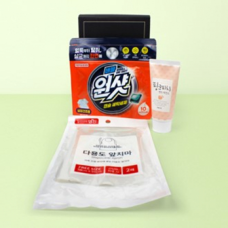슈가버블 버블원샷 캡슐세제 10매입 + 과일나라 핸드크림 + 다용도앞치마 2매입 #2
