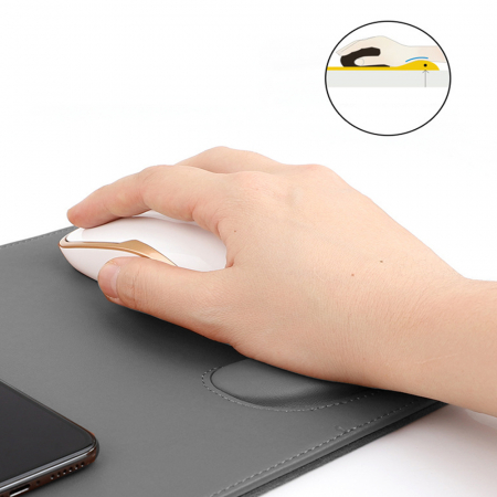 파인큐브 손목쿠션 무선충전 마우스 단패드+c타입 케이블 XHS-WCMP001 #5