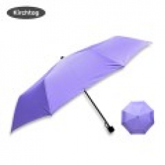 키르히탁 3단 무지 폰지우산 보라