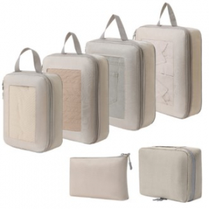트래블 요정 프리미엄 압축 멀티 여행용메쉬창 파우치 6종set