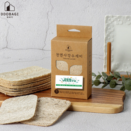 제로웨이스트 천연 사각수세미 10P #6