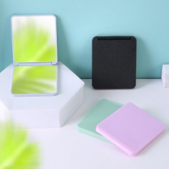 컬러 휴대용 사각 손거울 사각거울