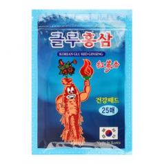 글루홍삼파스25매 건강패드 건강파스 동전패드 동전패치