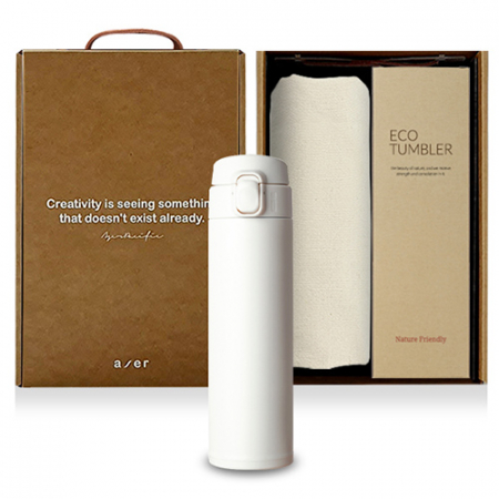 레스쁘리 고급 모던원터치텀블러 세트 G (텀블러500ml+에코백) #2