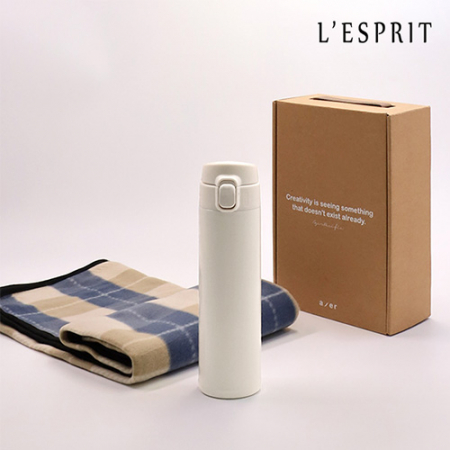 레스쁘리 고급 모던원터치텀블러 세트 D(텀블러500ml+무릎담요) #2