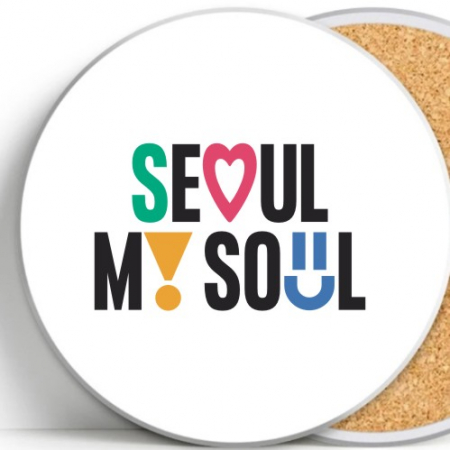 세라믹컵받침 도자기컵받침 코스터  // // 칼라전사 #4