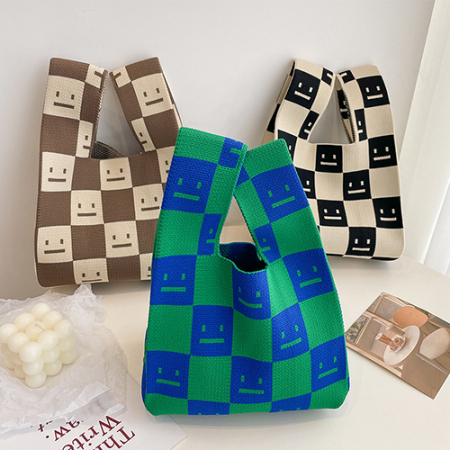 디자인 니트손가방 손목가방 보조가방 에코백 미니가방 // 인쇄제작가능 #9