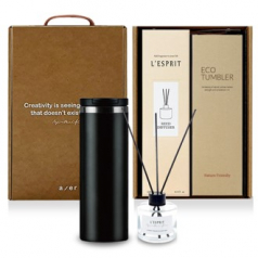레스쁘리 고급 더벅스텀블러 세트 B, 텀블러 450ml + 디퓨저120ml