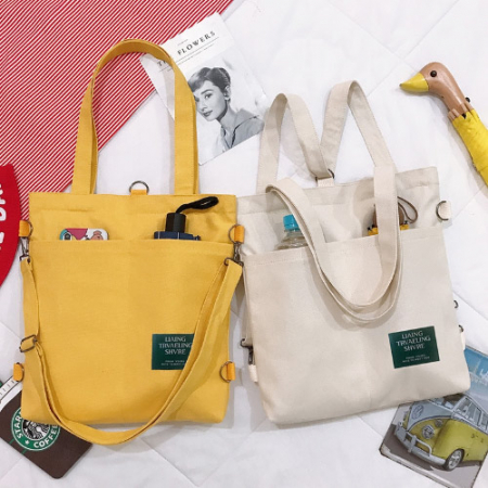 로페리아 더블포켓 숄더토트 캔버스 데일리백 0202175 #2