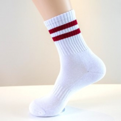 jw 이중쿠션 화이트 스포츠 장목 양말  // 국산 남성용