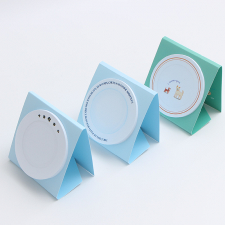 접시 스탠드 컬러 점착메모지 1P 30매 #2